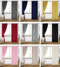 Velours Ecrasé Rideaux Paire