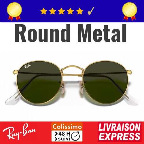 Ray ban round metal - metal, rb3447