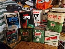 Lot De 14 ancien bidon huile vide castrol 