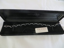 Victoria Townsend Sterling Silver Hearts Tennis Bracelet - New