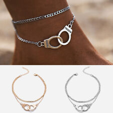 2X Boho Love Menottes Bracelet De Cheville Chaîne De Pied Multicouche Bijoux /