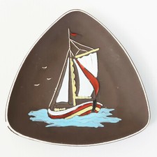 VIDE-POCHE OU DECORATION MURALE VOILIER KERMOS FRANCE VINTAGE 1960 60S 1960S