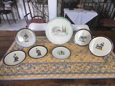 Assiettes Cérenne + 1 plat , Vallauris vers 1960