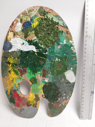 Ancienne palette peintre - ancienne, de