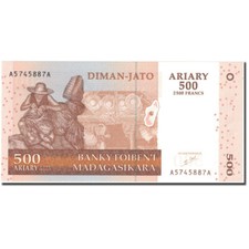 [#806539] Banknote, Madagascar, 500 Ariary, 2004, KM:88a, UNC(64)