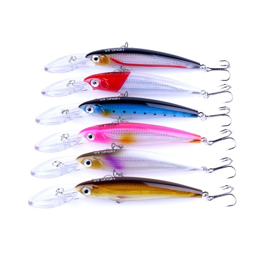 6pcs leurre minnow 17cm 30g - minnow, 17cm/30g
