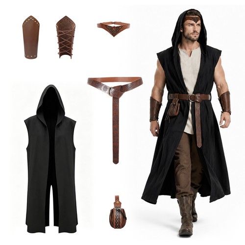 Medieval costume set for men - set,