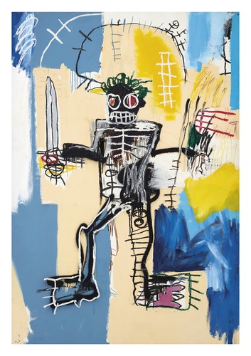 Jean michel basquiat warrior - basquiat,