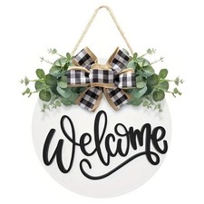 Panneau de Bienvenue de Porte de Ferme, Décoration de Porte D'Entrée de Fer2848