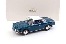 1:18 NOREV VW Karmann Ghia 1500 Type 34 Mer Bleu/Blanc Top 1961 - Limité 1000 P