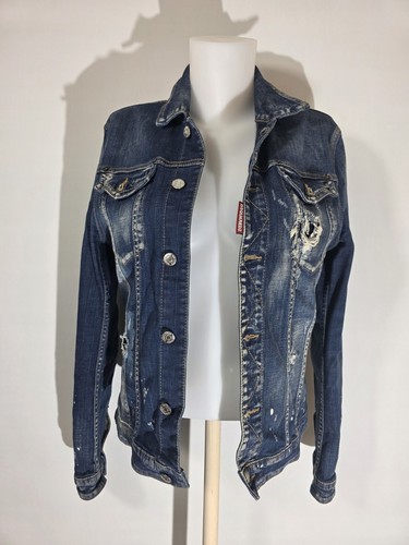 Dsquared2 veste jean denim - en,