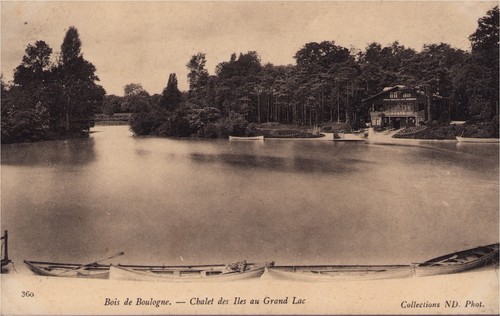 Cpa bois boulogne - de,