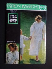 § patron vintage MODES ET TRAVAUX chemise de nuit femme