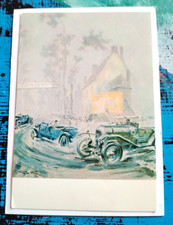 DUNLOP PNEU 24 HEURES DU MANS 1924 GÉO HAM CARTE POSTALE LE PILIER VERT TBE