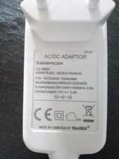 alimentation SAGEMCOM CS 5001  191233430 KS04268 12 V 2 A