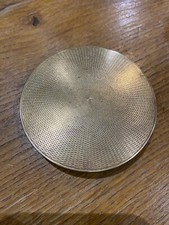 Poudrier Ancien Métal Doré Boite Miroir Vintage Accessoires Maquillage Femme