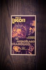 THE DEVIL BAT ?  BELA LUGOSI Spanish Herald Original Movie Poster 1940