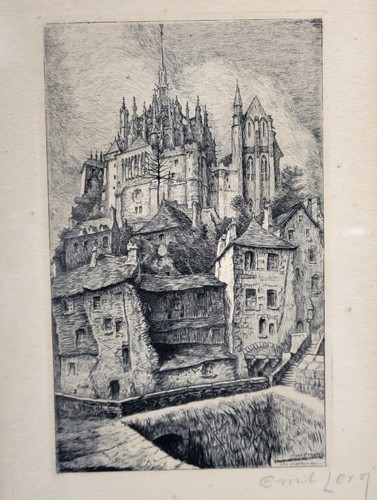 Emile leroi etching - emile,