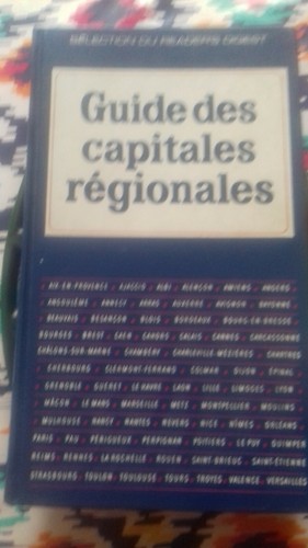 Livre capitales régionales - capitales, de