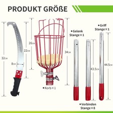 Scie à élaguer avec manche