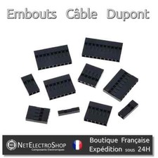 Embout Dupont, Jumper Housing Pin, 2.54mm, 1 à 10 Pins, 10 à 100pcs, Assortiment