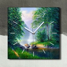 Horloge murale sur toile 30x30