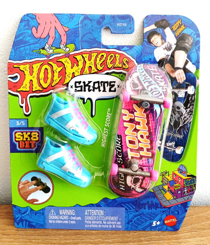 Hot wheels finger skate tony - hot,