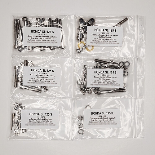 Honda 125 1971 1973 kit - s,