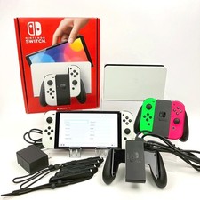 Console Nintendo Switch OLED blanche 64 Go tous accessoires set sélectionnabl...