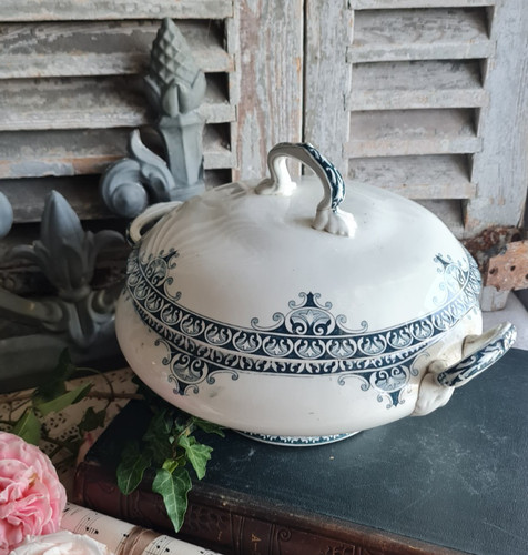 Ancienne soupiere terre - soupiere,