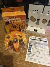 EN BOÎTE COMPLÈTE MANETTE NINTENDO 64 JAUNE OFFICIELLE NUS-005