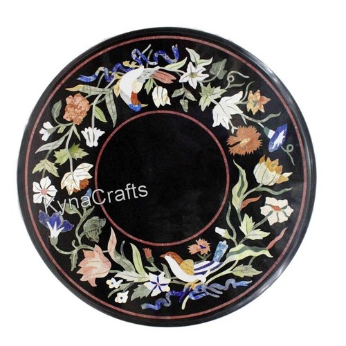 Round marble end table - round,