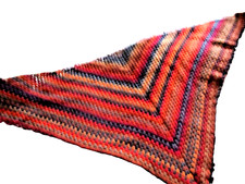 CHALE AU CROCHET  FAIT MAIN - Dim: 100 x 100X 144 cm