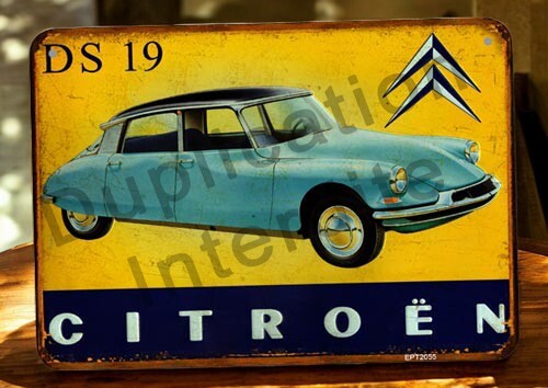 Plaque métal vintage citroën - plaque,