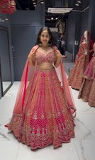 FÊTE LEHENGA CHOLI DESIGNER INDIEN BOLLYWOOD LEHNGA WEAR MARIAGE ETHNIQUE MARIÉE