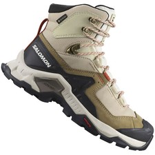Salomon Quête Élément GTX Damen-Wanderschuhe Chaussures Randonnée Gore Tex Beige
