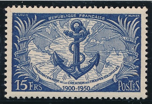 Timbre france 889 troupes - france,