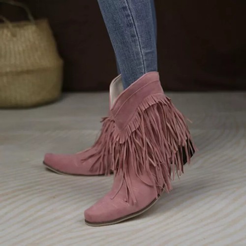 Bottines basses franges 4 - bottines, À