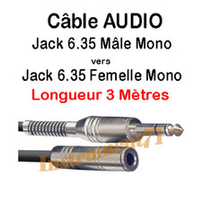 Câble Jack 6,35 Stéréo