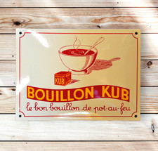 Plaque émaillée KUB le bon
