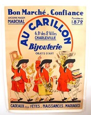 JACK – BON MARCHÉ– CONFIANCE - AFFICHE ORIGINALE ENTOILÉE- TRÈS RARE – 1937
