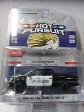 Greenlight 1/64 🇨🇵 Hot Pursuit  2018 Nissan titan XD pro california #serie 39