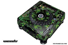 Autocollant Décalque Pour Table De Mixage DJ Pioneer CDJ 1000 Pro Audio WEED K