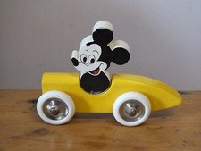 Voiture jaune Mickey - Jouet Bois Vilac