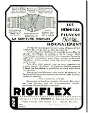 Publicité ancienne ceinture Rigiflex 1938 issue de magazine