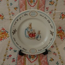 Assiette à gâteau à salade Wedgwood Peter Rabbit 100e anniversaire du centena...