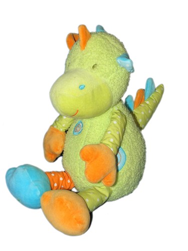 Doudou peluche dragon - peluche, vert