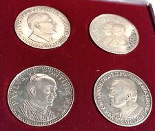 Rare étui pour médailles commémoratives Vatican Pape Paul en argent sterling 999