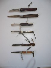 LOT 6 ANCIENS COUTEAUX PLIANTS