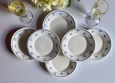 6 assiettes plates anciennes en faïence de SARREGUEMINES